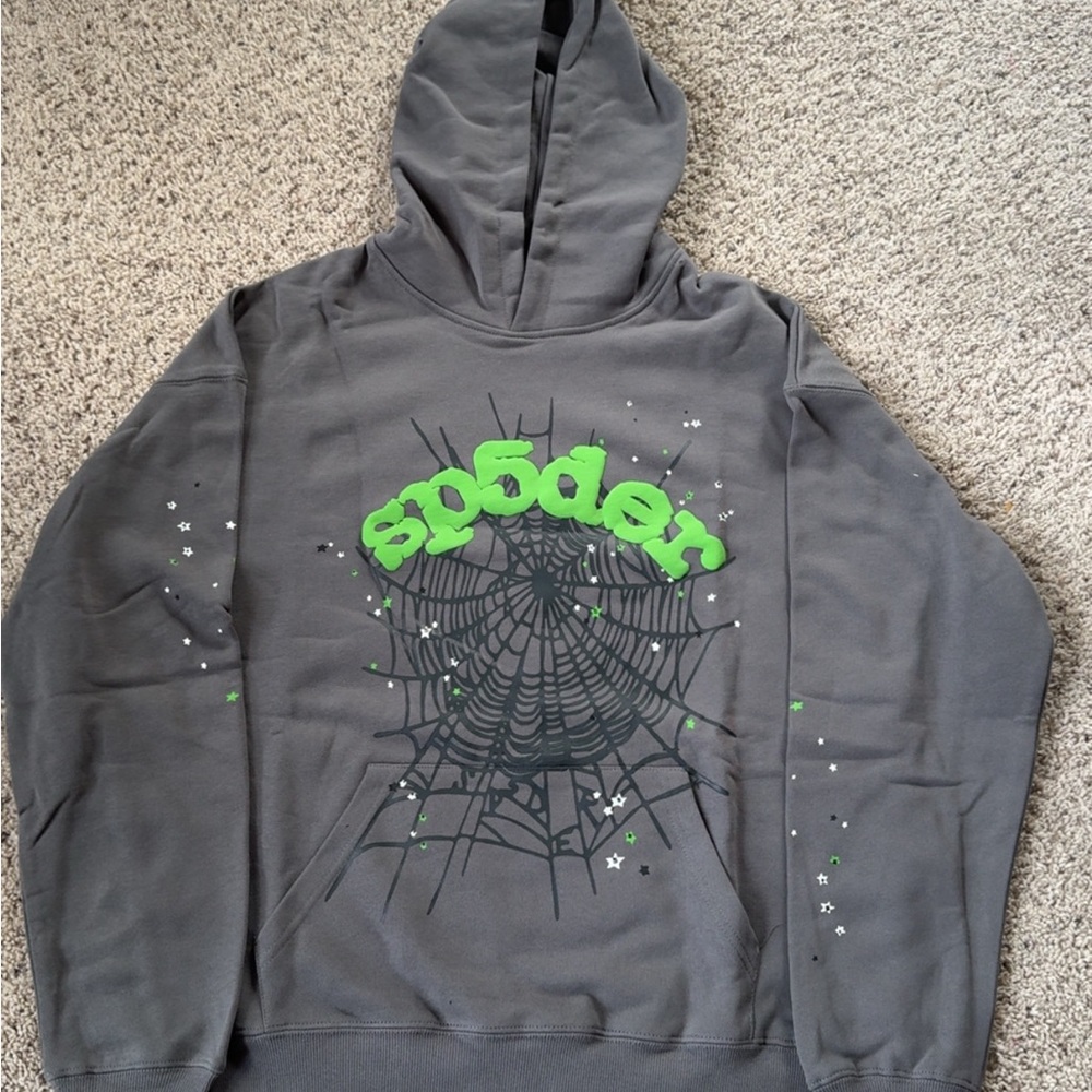 Spider Hoodie Slate Grey